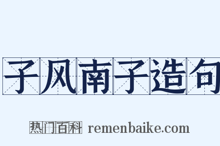 子风南子造句是什么意思的图片